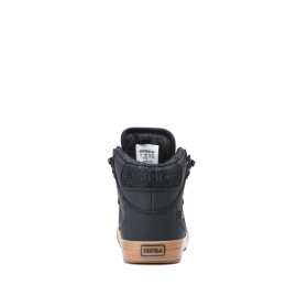 Kids Supra High Top Shoes VAIDER COLD WEATHER Black/Brown | AU-71499